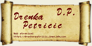 Drenka Petričić vizit kartica